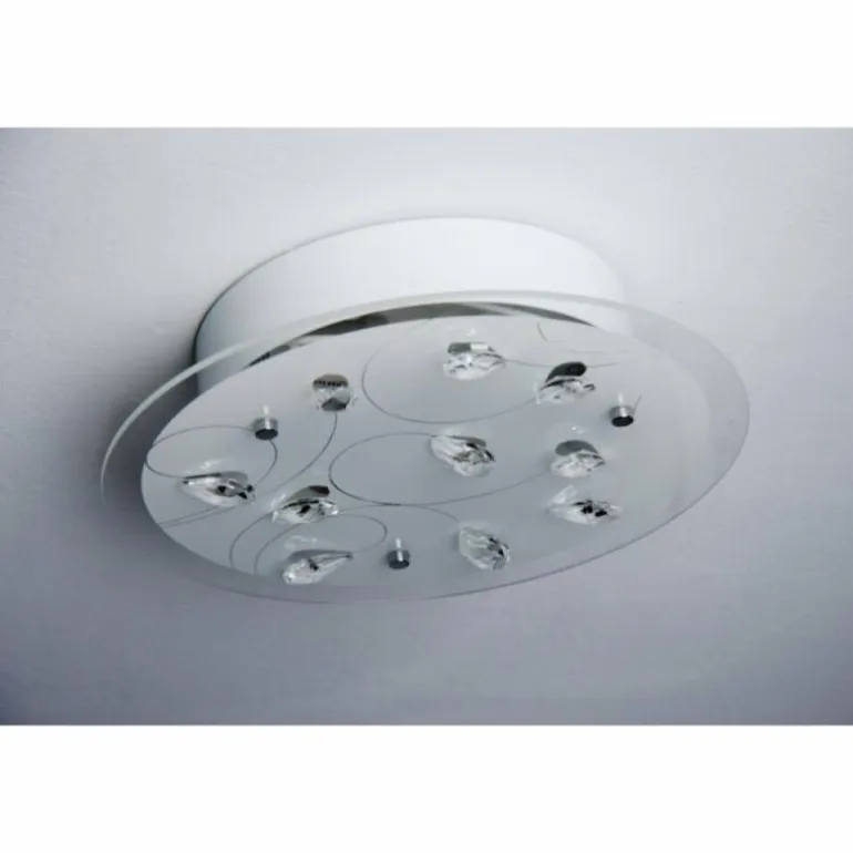 Plafonnier 2flg. Blanc, 2 lumières