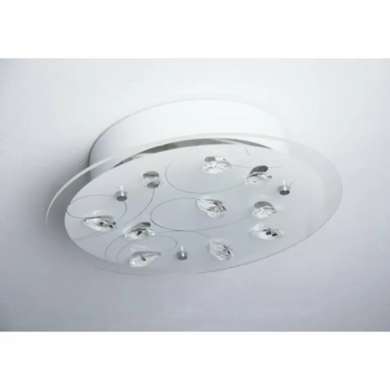 Plafonnier 2flg. Blanc, 2 lumières