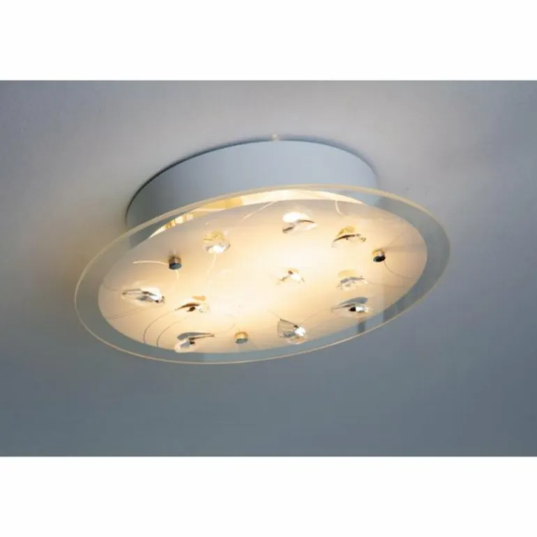 Plafonnier 2flg. Blanc, 2 lumières