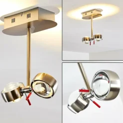 Plafonnier Florenz LED Nickel mat, 2 lumières