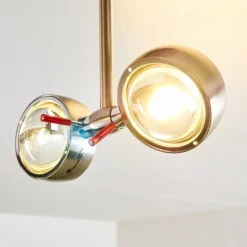 Plafonnier Florenz LED Nickel mat, 2 lumières