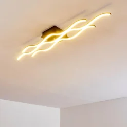 Plafonnier Flow LED Noir, 2 lumières