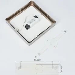 Plafonnier Fnsrud LED Nickel mat, 1 lumière