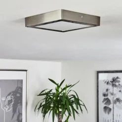 Plafonnier Fnsrud LED Nickel mat, 1 lumière