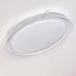 Plafonnier Fondaco LED Blanc, 1 lumière, Télécommandes, Changeur de couleurs