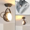 Plafonnier Foverup Chrome, Gris, 1 lumière
