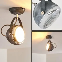 Plafonnier Foverup Chrome, Gris, 1 lumière