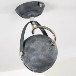 Plafonnier Foverup Chrome, Gris, 1 lumière