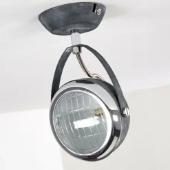 Plafonnier Foverup Chrome, Gris, 1 lumière