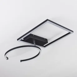 Plafonnier Frederick LED Noir, Blanc, 1 lumière
