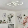 Plafonnier Frederick LED Chrome, Blanc, 1 lumière