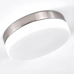 Plafonnier Fresno Nickel mat, 2 lumières