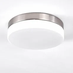 Plafonnier Fresno Nickel mat, 2 lumières