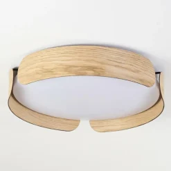 Plafonnier Fuscado LED Couleur bois, 1 lumière