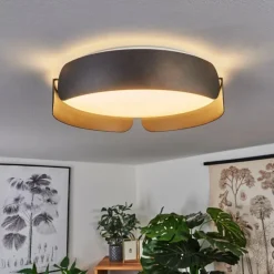 Plafonnier Fuscado LED Noir, 1 lumière
