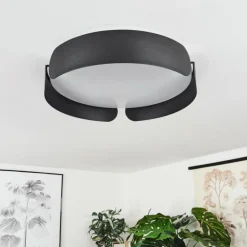 Plafonnier Fuscado LED Noir, 1 lumière