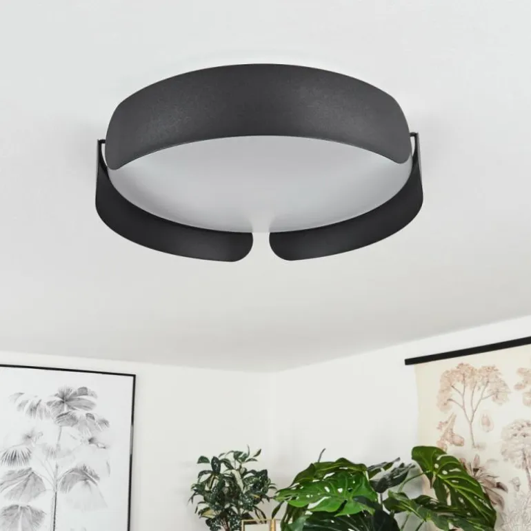 Plafonnier Fuscado LED Noir, 1 lumière