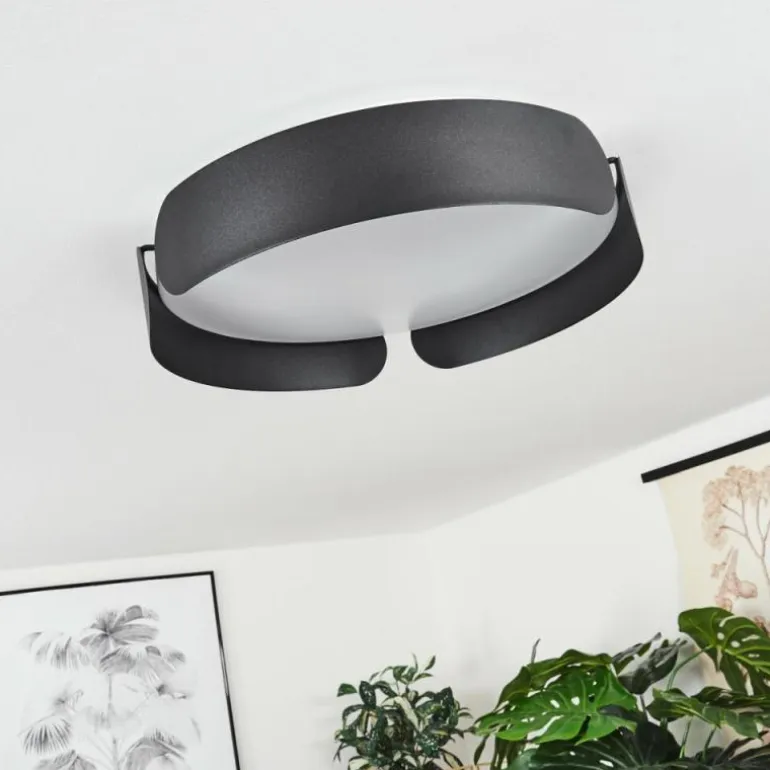 Plafonnier Fuscado LED Noir, 1 lumière