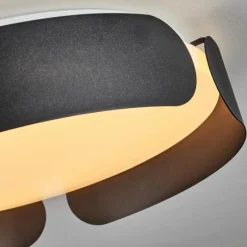 Plafonnier Fuscado LED Noir, 1 lumière