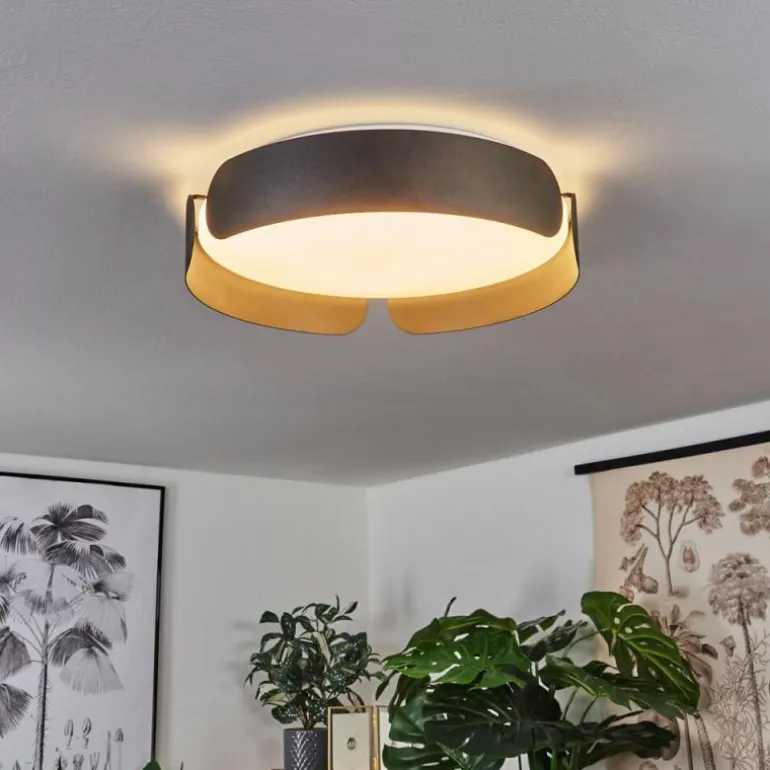 Plafonnier Fuscado LED Noir, 1 lumière