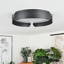 Plafonnier Fuscado LED Noir, 1 lumière