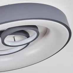 Plafonnier Gabbiana LED Gris, Blanc, 1 lumière, Télécommandes