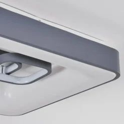 Plafonnier Gabbiana LED Gris, Blanc, 1 lumière, Télécommandes