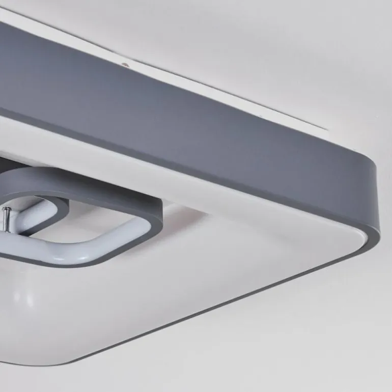 Plafonnier Gabbiana LED Gris, Blanc, 1 lumière, Télécommandes