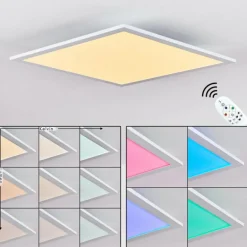 Plafonnier Gallitos LED Blanc, 1 lumière, Télécommandes, Changeur de couleurs