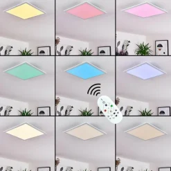 Plafonnier Gallitos LED Blanc, 1 lumière, Télécommandes, Changeur de couleurs