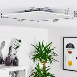 Plafonnier Gallitos LED Blanc, 1 lumière, Télécommandes, Changeur de couleurs