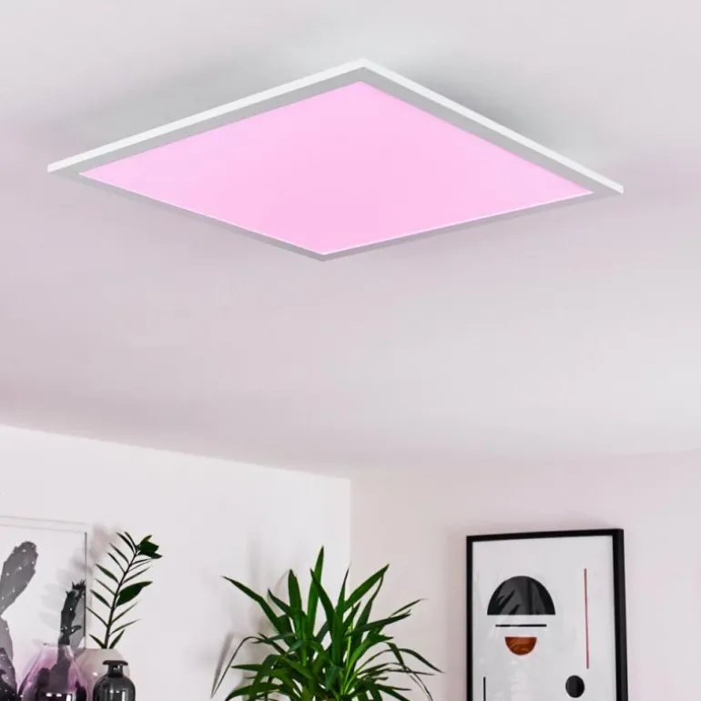 Plafonnier Gallitos LED Blanc, 1 lumière, Télécommandes, Changeur de couleurs