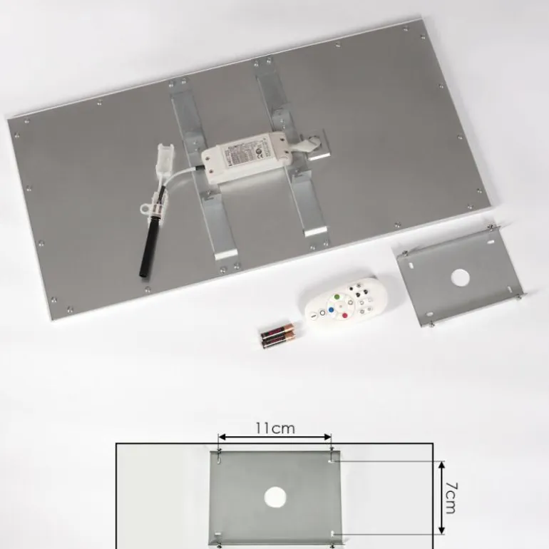 Plafonnier Gallitos LED Blanc, 1 lumière, Télécommandes, Changeur de couleurs