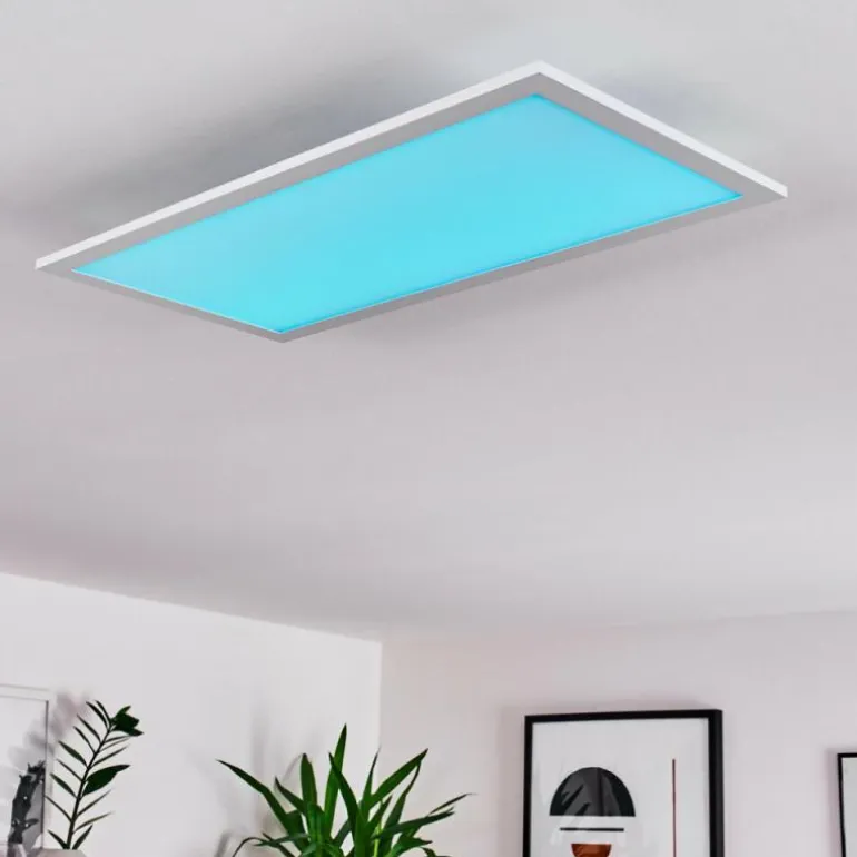 Plafonnier Gallitos LED Blanc, 1 lumière, Télécommandes, Changeur de couleurs