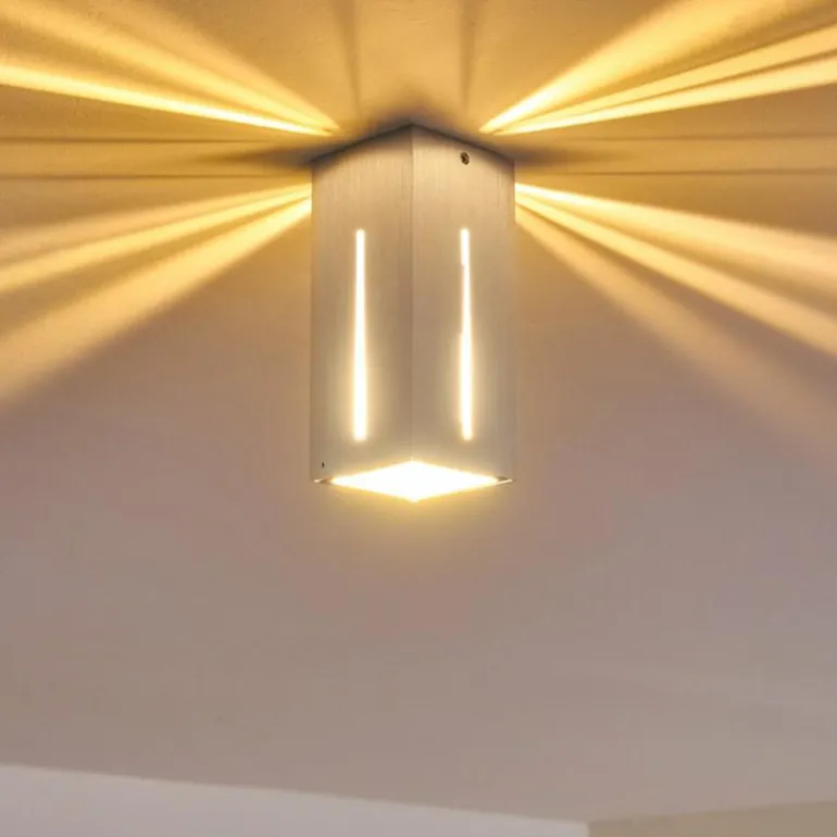 Plafonnier Gempen Acier brossé, 1 lumière