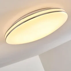 Plafonnier Genthin LED Blanc, 1 lumière