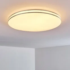 Plafonnier Genthin LED Blanc, 1 lumière, Télécommandes