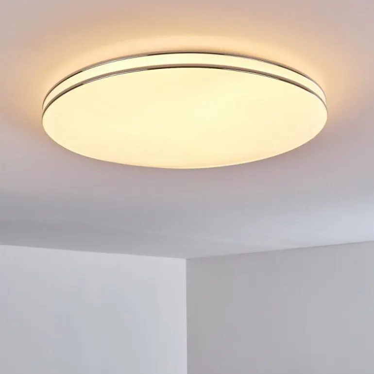 Plafonnier Genthin LED Blanc, 1 lumière, Télécommandes