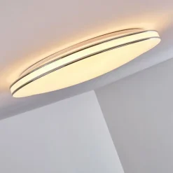Plafonnier Genthin LED Blanc, 1 lumière, Télécommandes