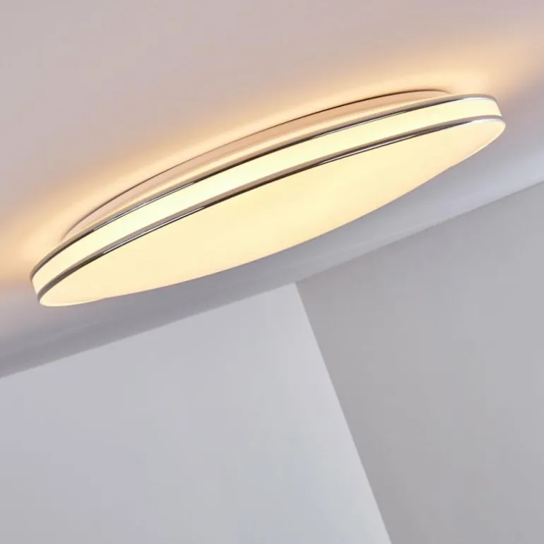 Plafonnier Genthin LED Blanc, 1 lumière, Télécommandes