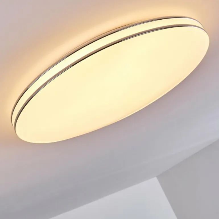 Plafonnier Genthin LED Blanc, 1 lumière, Télécommandes