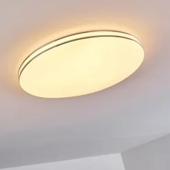 Plafonnier Genthin LED Blanc, 1 lumière, Télécommandes
