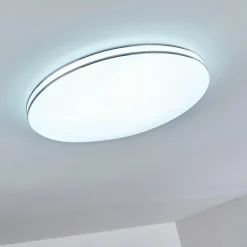 Plafonnier Genthin LED Blanc, 1 lumière, Télécommandes