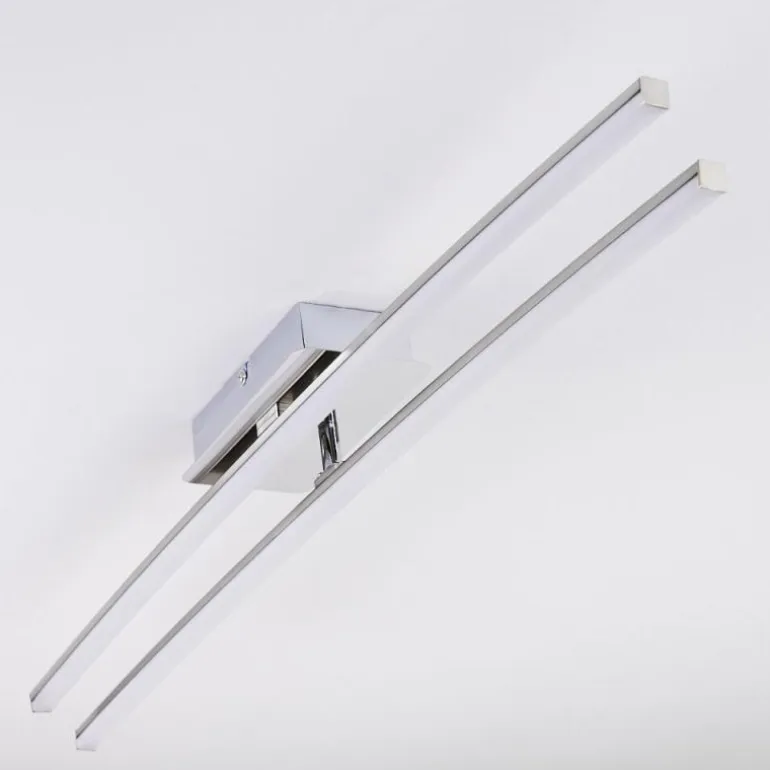Plafonnier Georgina LED Chrome, 2 lumières