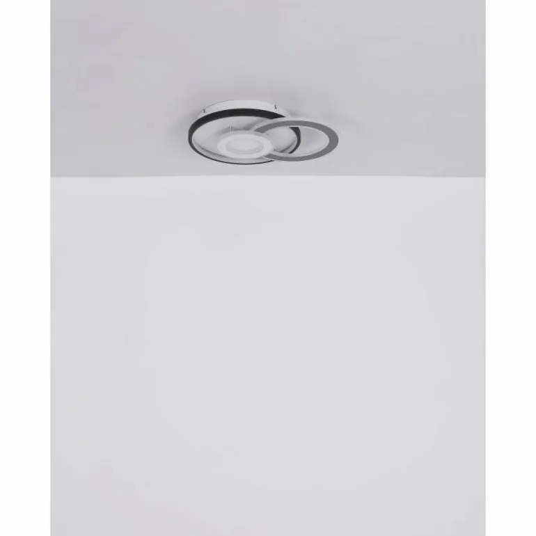 Plafonnier Globo BRIENNA LED Blanc, 1 lumière, Télécommandes