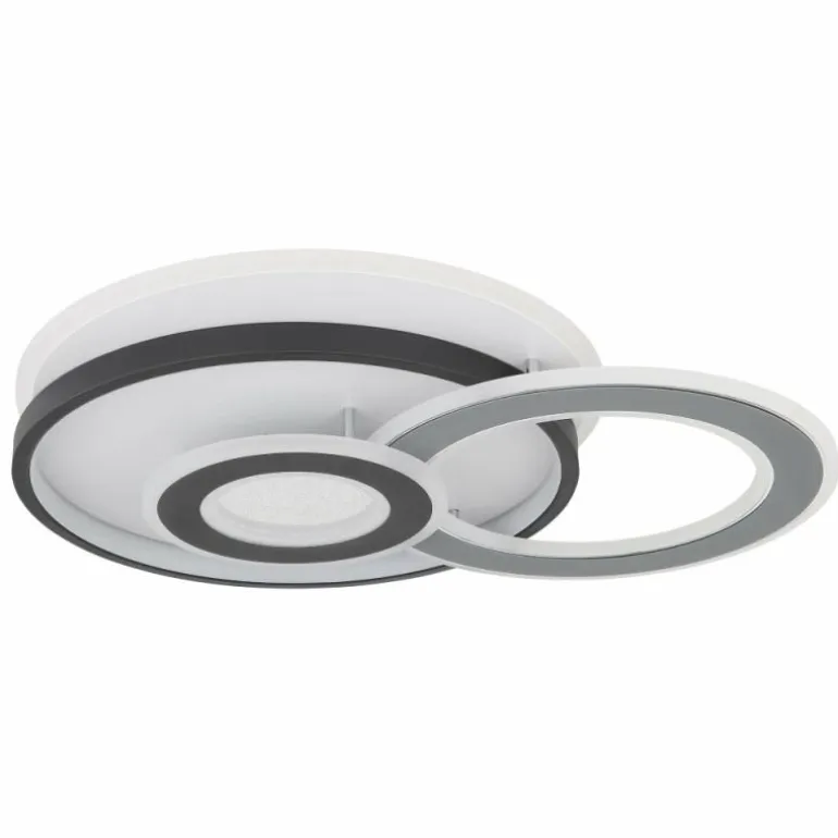 Plafonnier Globo BRIENNA LED Gris, Blanc, 1 lumière, Télécommandes