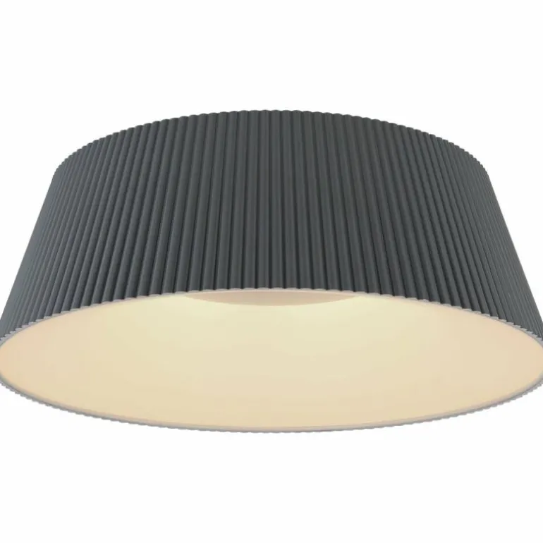 Plafonnier Globo CROTONE Anthracite, 1 lumière, Télécommandes