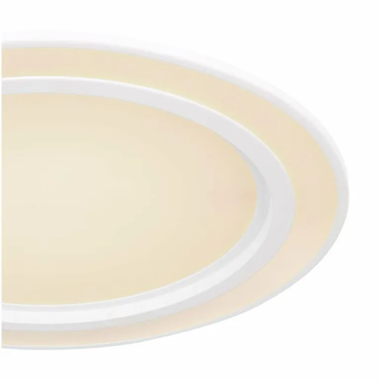 Plafonnier Globo DAHLA LED Blanc, 1 lumière, Changeur de couleurs