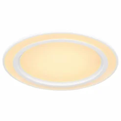 Plafonnier Globo DAHLA LED Blanc, 1 lumière, Changeur de couleurs