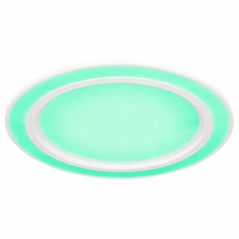 Plafonnier Globo DAHLA LED Blanc, 1 lumière, Changeur de couleurs